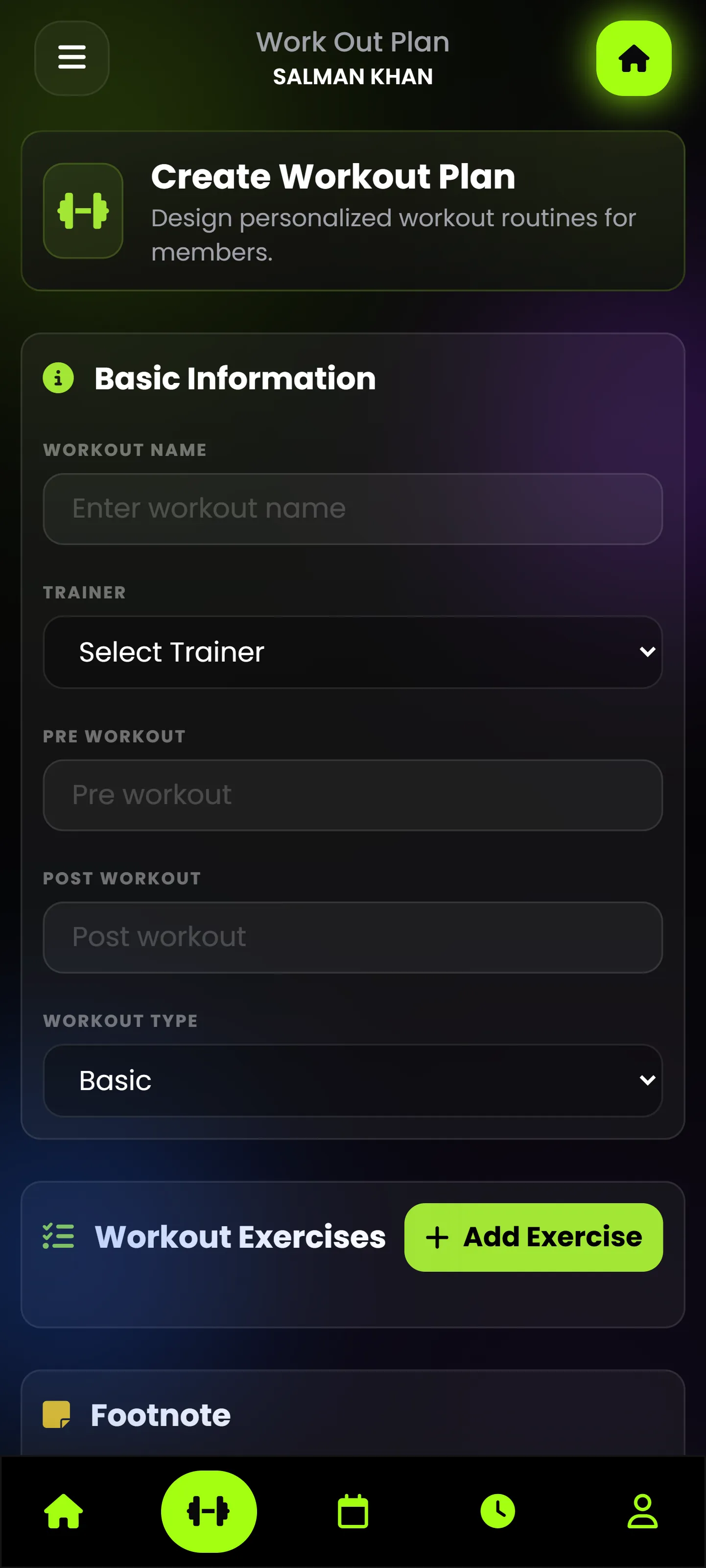 Gym ERP Mobile App Screen 20